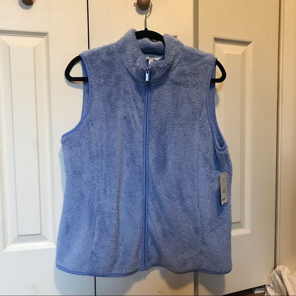 Blue Fuzzy Vest